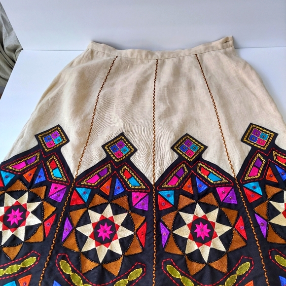 Linea by Louis Dell'Olio Linen Skirt - Picture 2 of 9